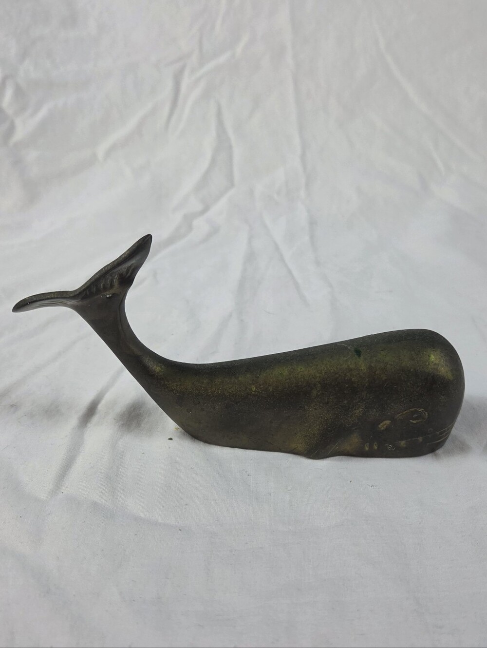 Vintage Brass Whale Figure - Picture 4 of 8
